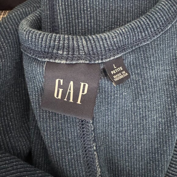 GAP - Rib Midi Tank Dress in Medium Blue Indigo - Picture 7 of 10